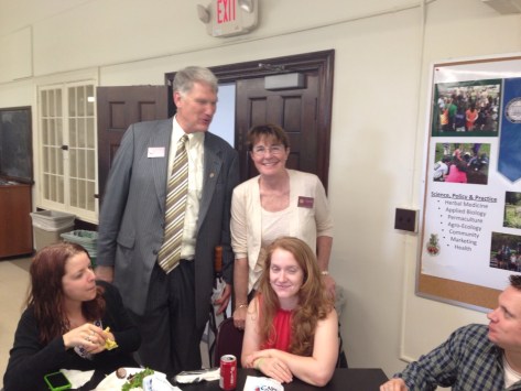 Deans Goodwin and Baker stopped by to wish our graduates well