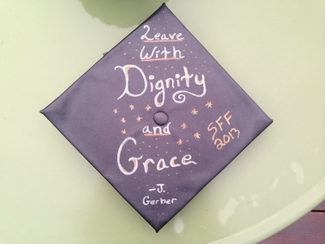 Jordan Teboldi's graduation cap