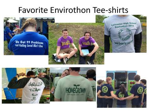 Favorite Envirothon Tee-shirts
